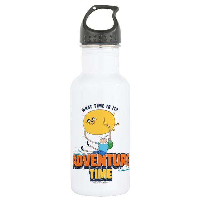Adventure Time | Jake Floating With Finn 532 Ml Water Bottle (Front)