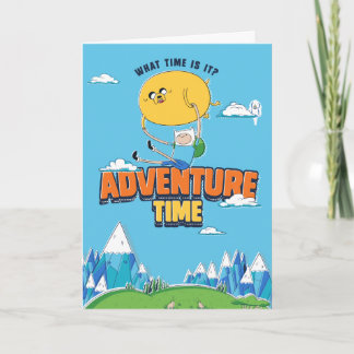 Adventure Time | Jake Floating With Finn Card