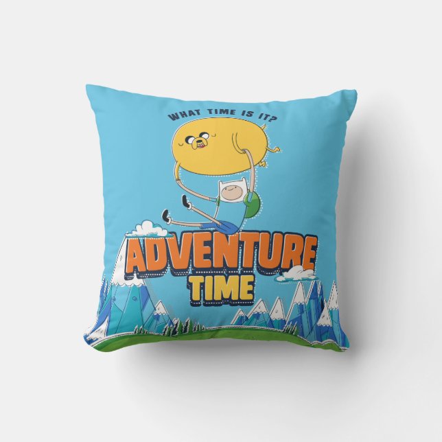 Adventure Time | Jake Floating With Finn Cushion (Front)
