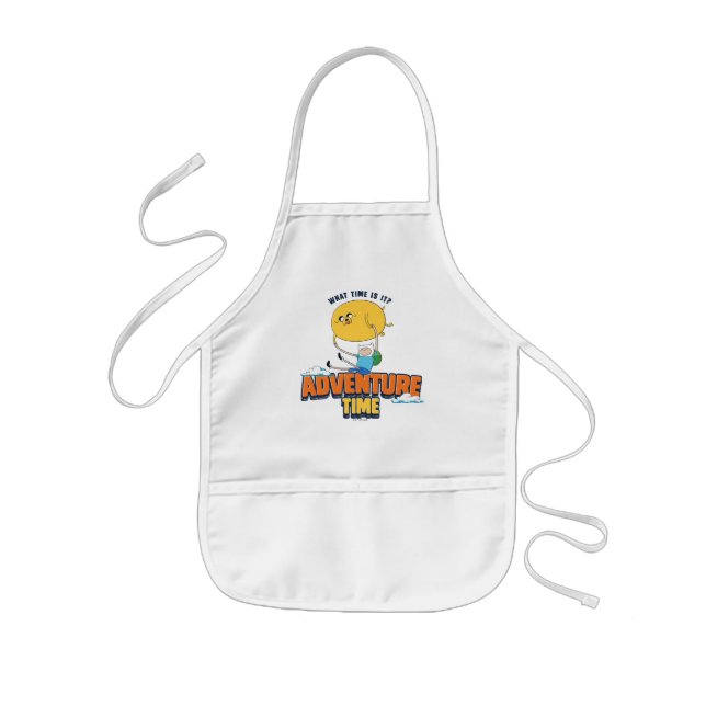 Adventure Time | Jake Floating With Finn Kids Apron (Front)