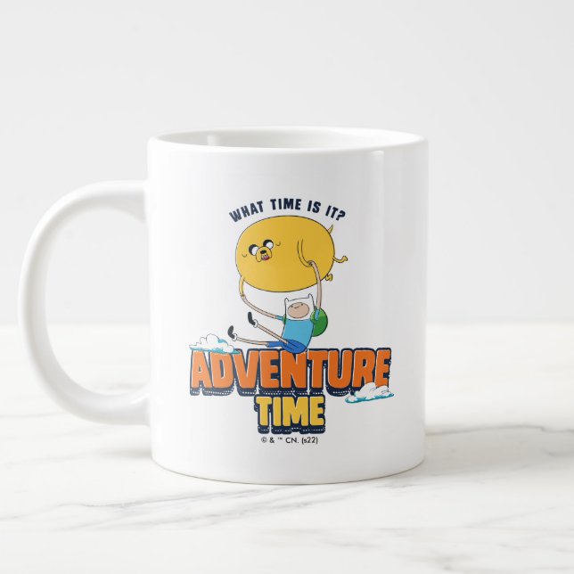 Adventure Time | Jake Floating With Finn Large Coffee Mug (Left)