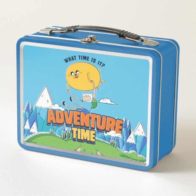 Adventure Time | Jake Floating With Finn Metal Lunch Box (Front)