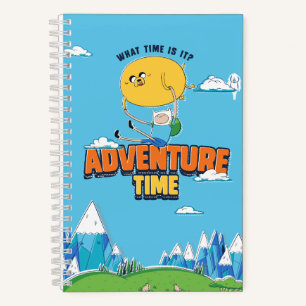 Adventure Time   Jake Floating With Finn Notebook