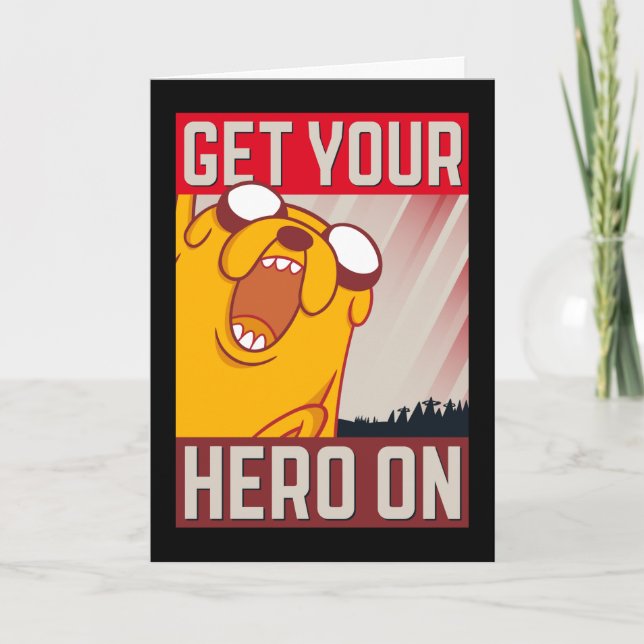 Adventure Time | Jake "Get Your Hero On" Card (Front)
