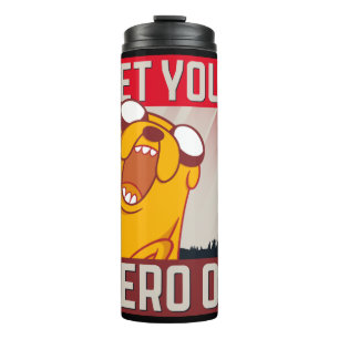Adventure Time Jake "Get Your Hero On" Thermal Tumbler