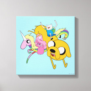 Adventure Time   Lady, Bubblegum, Finn, & Jake Canvas Print