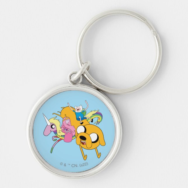 Adventure Time | Lady, Bubblegum, Finn, & Jake Key Ring (Front)