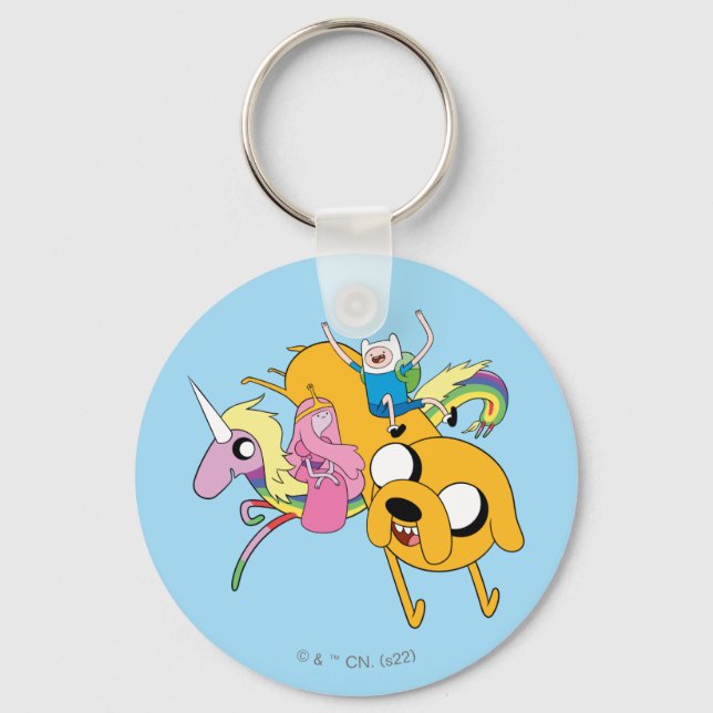 Adventure Time | Lady, Bubblegum, Finn, & Jake Key Ring (Front)