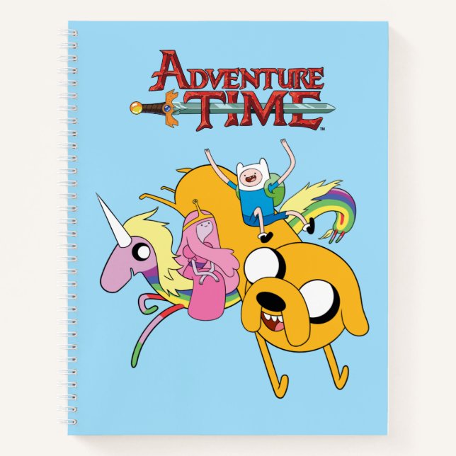 Adventure Time | Lady, Bubblegum, Finn, & Jake Notebook (Front)