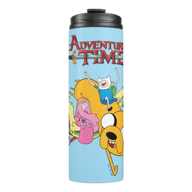Adventure Time | Lady, Bubblegum, Finn, & Jake Thermal Tumbler (Front)