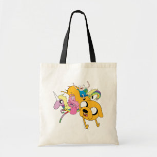 Adventure Time Lady, Bubblegum, Finn, & Jake Tote Bag