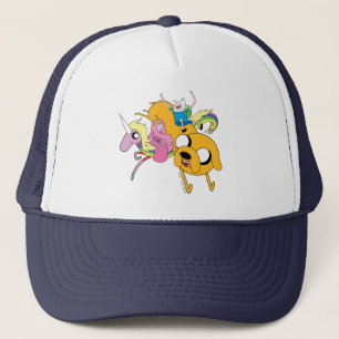 Adventure Time   Lady, Bubblegum, Finn, & Jake Trucker Hat