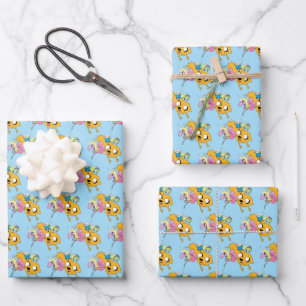Adventure Time   Lady, Bubblegum, Finn, & Jake Wrapping Paper Sheet