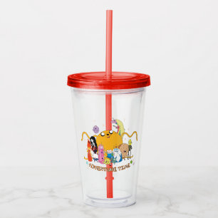 Adventure Time   Large Jake Group Graphic Acrylic Tumbler