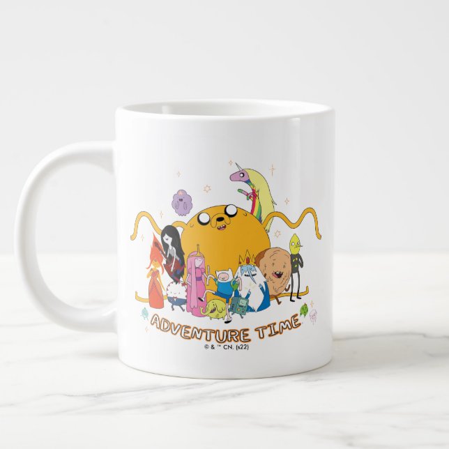 Adventure Time | Large Jake Group Graphic Coffee Mug (Left)