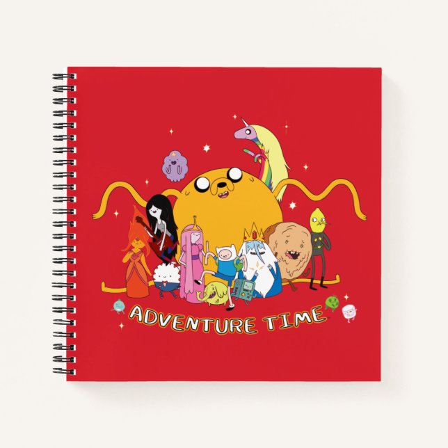 Adventure Time | Large Jake Group Graphic Notebook (Front)