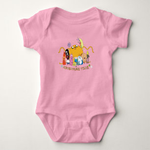 Adventure Time Large Jake Group Graphic T-Shirt Baby Bodysuit
