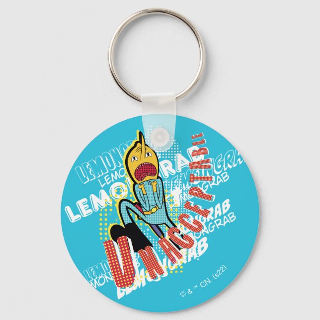 Adventure Time | Lemon Grab "UNACCEPTABLE" Key Ring (Front)