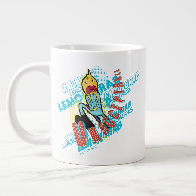 Adventure Time | Lemon Grab "UNACCEPTABLE" Large Coffee Mug (Left)
