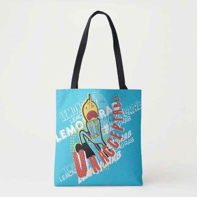Adventure Time | Lemon Grab "UNACCEPTABLE" Tote Bag (Front)