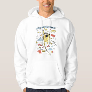 Adventure Time "Party" Jake Sketch Hoodie