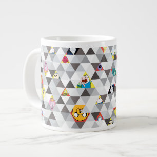 Adventure Time   Triangular Character Pattern Large Coffee Mug