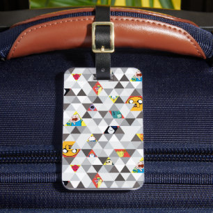 Adventure Time   Triangular Character Pattern Luggage Tag
