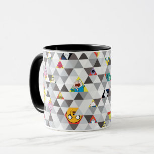 Adventure Time Triangular Character Pattern Mug