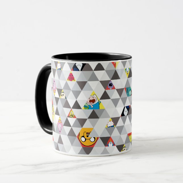 Adventure Time | Triangular Character Pattern Mug (Front Left)