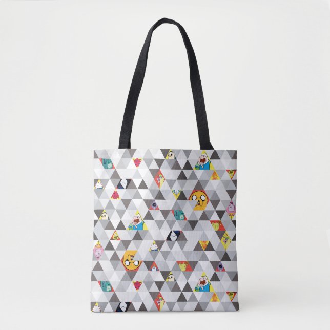 Adventure Time | Triangular Character Pattern Tote Bag (Front)
