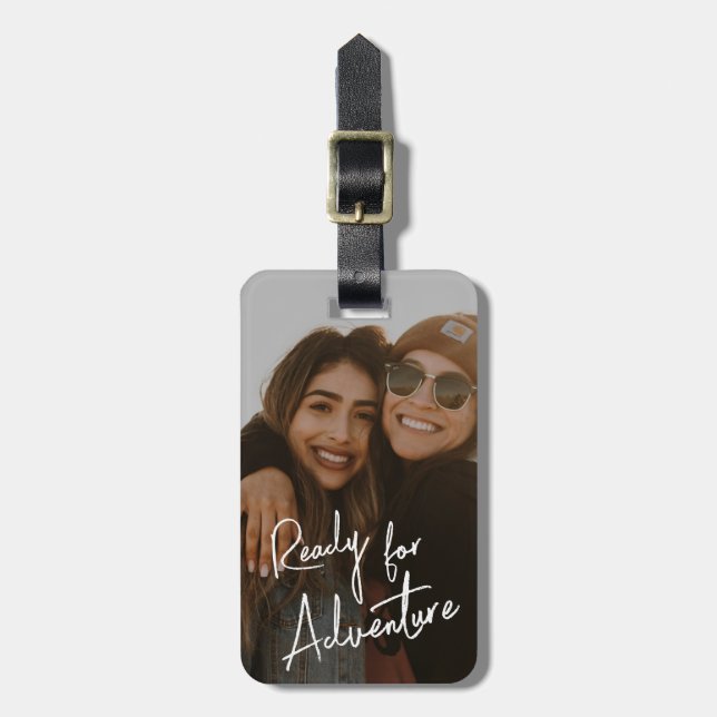 Adventure Travel Accessory Custom Photo  Luggage Tag (Front Vertical)