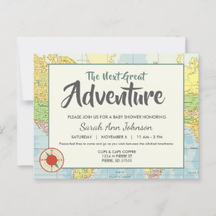 Adventure   Travel   Invitation Postcard