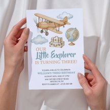 Adventure Travel Little Explorer Birthday