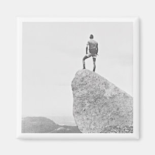 Adventure Travel PHOTO Black White Explore Fun Magnet