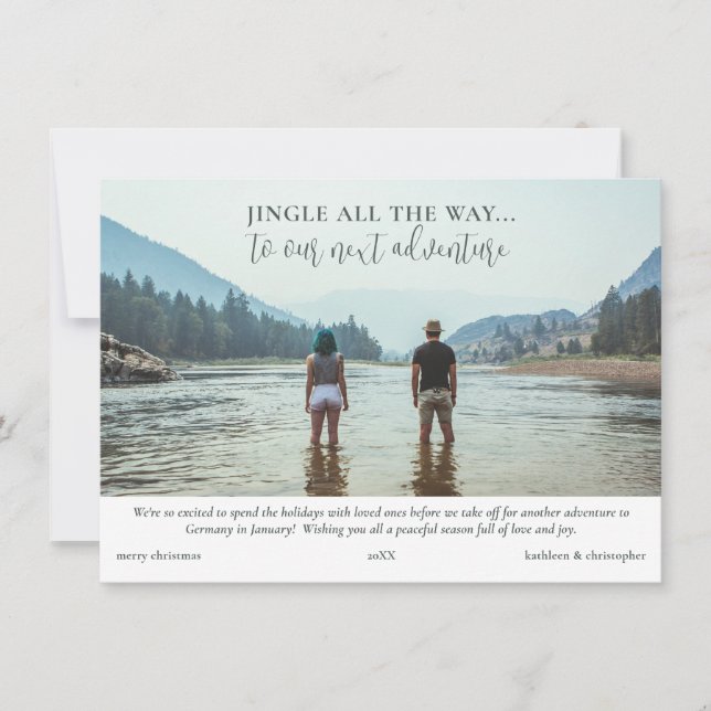 Adventure Travel Photos Collage Christmas  Holiday Card (Front)