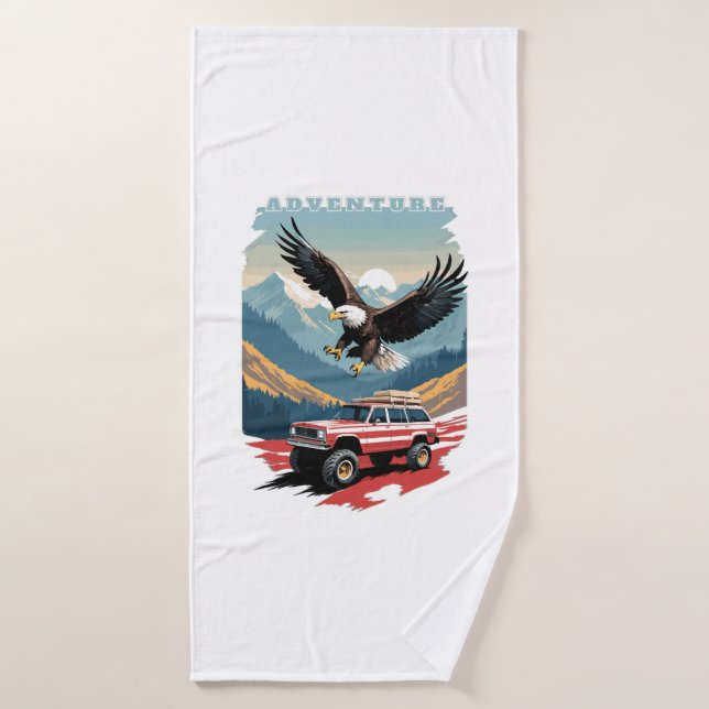 Adventure Trip USA Bath Towel (Bath Towel)