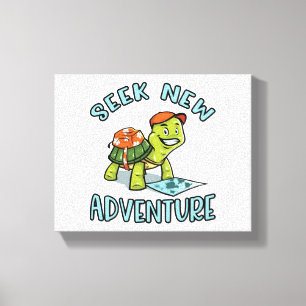 Adventure Turtle Canvas Print