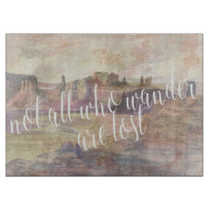 Adventure Typography IV Cutting Board