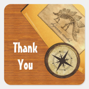 Adventure Wedding Thank You Stickers
