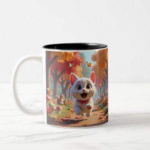Adventure with Every Sip Cat Mug