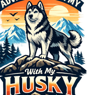 Adventure With My Husky Dog Lover Cap