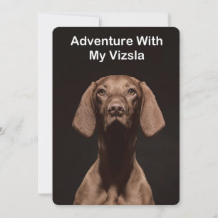 Adventure With My Vizsla Invitation