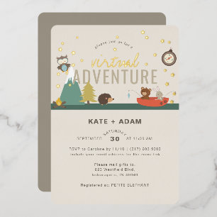 Adventure Woodland Neutral Virtual Baby Shower