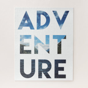 Adventure Word Art Travel Photography Jigsaw Puzzle