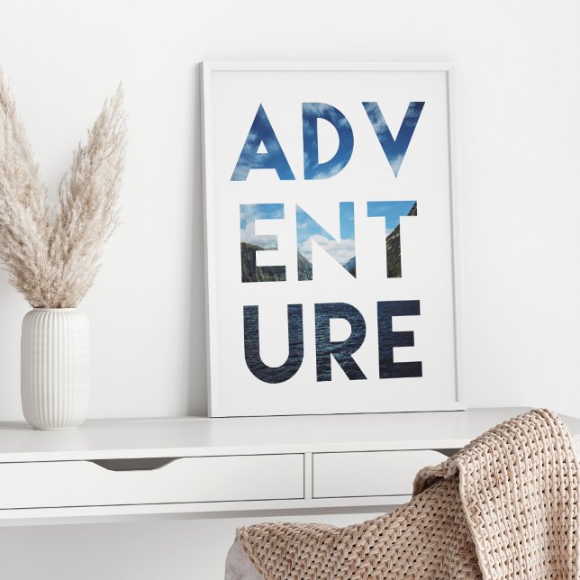 Adventure Word Art Travel Photography Poster (Creator Uploaded)