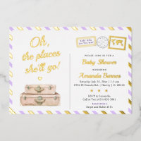 Adventure World Travel Baby Girl Lavender Gold
