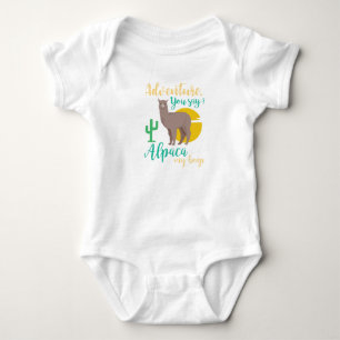 Adventure You Say? Alpaca My Bags Funny Travel Baby Bodysuit