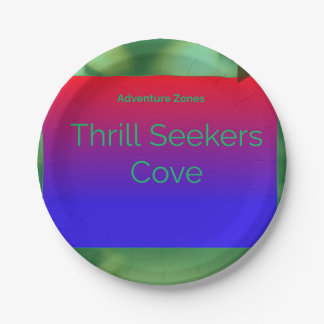 Adventure Zones Cove Paper Plate