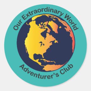 Adventurer Club Classic Round Sticker