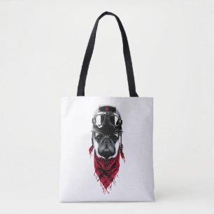 Adventurer Pug  Tote Bag